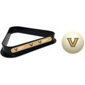 Vanderbilt Commodores Cue Ball & 8 Ball Billiard Rack