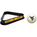 West Virginia Mountaineers Cue Ball & 8 Ball Billiard Rack