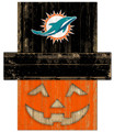 Miami Dolphins 6" x 5" Pumpkin Head