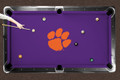 Clemson Tigers Logo Pool Table Cloth