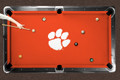 Clemson Tigers Logo Pool Table Felt