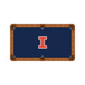 Illinois Fighting Illini Logo Pool Table Felt