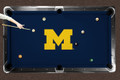 Michigan Wolverines Logo Pool Table Cloth