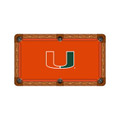 Miami Hurricanes Logo Pool Table Felt