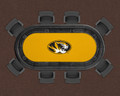 Missouri Tigers 48" x 96" Texas Hold'em Poker Table Felt