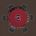 South Carolina Gamecocks 48" x 48" Poker Table Felt