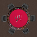 Wisconsin Badgers 48" x 48" Poker Table Felt