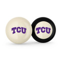 Texas Christian Horned Frogs Billiard Cue Ball & 8 Ball Combo