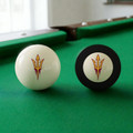 Arizona State Sun Devils Billiard Cue Ball & 8 Ball Combo