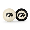 Iowa Hawkeyes Billiard Cue Ball & 8 Ball Combo