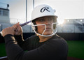 Rawlings Mach HI-VIZ Matte Junior Fastpitch Softball Batting Helmet with HI-VIZ Face Guard