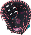 Rawlings Heart of the Hide 12.5" Baseball First Base MItt - Right Hand Throw - Navy/Teal/Pink