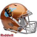 West Virginia Mountaineers Speed Authentic Gold Throwback Football Helmet