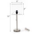 North Carolina State Wolfpack Chrome Lamp