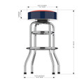 Illinois Fighting Illini Chrome Bar Stool