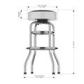 Texas Longhorns Chrome Bar Stool