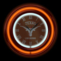 Texas Longhorns 15" Neon Clock