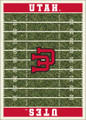 Utah Utes Homefield Area Rug