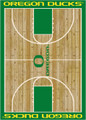 Oregon Ducks Courtside Area Rug