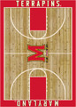 Maryland Terrapins Courtside Area Rug