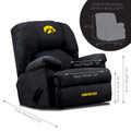 Iowa Hawkeyes Black GM Recliner