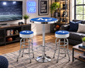 Air Force Falcons Logo Chrome Pub Table