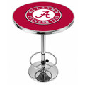 Alabama Crimson Tide Logo Chrome Pub Table