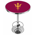 Arizona State Sun Devils Logo Chrome Pub Table