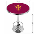 Arizona State Sun Devils Logo Chrome Pub Table