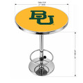 Baylor Bears Logo Chrome Pub Table