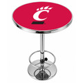 Cincinnati Bearcats Logo Chrome Pub Table