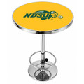 North Dakota State Bison Logo Chrome Pub Table