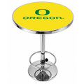Oregon Ducks Logo Chrome Pub Table