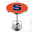 Syracuse Orange Logo Chrome Pub Table