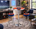 Syracuse Orange Logo Chrome Pub Table