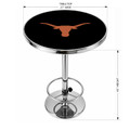 Texas Longhorns Logo Chrome Pub Table