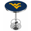 West Virginia Mountaineers Logo Chrome Pub Table