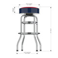 Arizona Wildcats Chrome Bar Stool