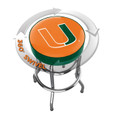 Miami Hurricanes Chrome Bar Stool