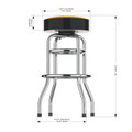 Missouri Tigers Chrome Bar Stool