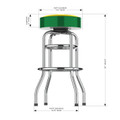 Oregon Ducks Chrome Bar Stool