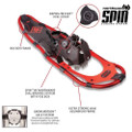 Yukon Charlie's Advanced Spin 9" x 30" Snowshoe Kit