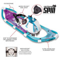 Yukon Charlie's Float Spin Women's 8" x 25" Snowshoe Kit