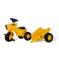 rollyTrac CAT 3-Wheeled Pedal Tractor with Trailer