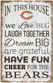 Chicago Bears 11" x 19" In This House Sign