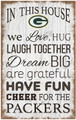 Green Bay Packers 11" x 19" In This House Sign