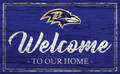 Baltimore Ravens Team Color Welcome Sign