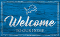 Detroit Lions Team Color Welcome Sign