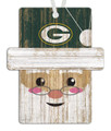 Green Bay Packers Santa Ornament