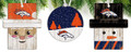 Denver Broncos 3-Pack Christmas Ornament Set